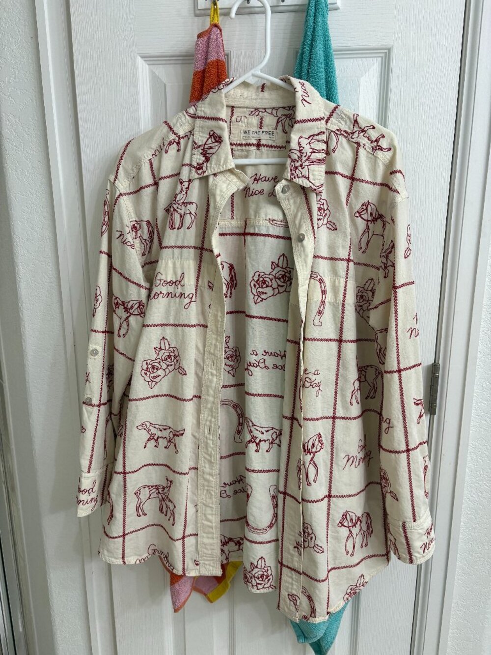 We The Free Have A Nice Day Embroidered Top